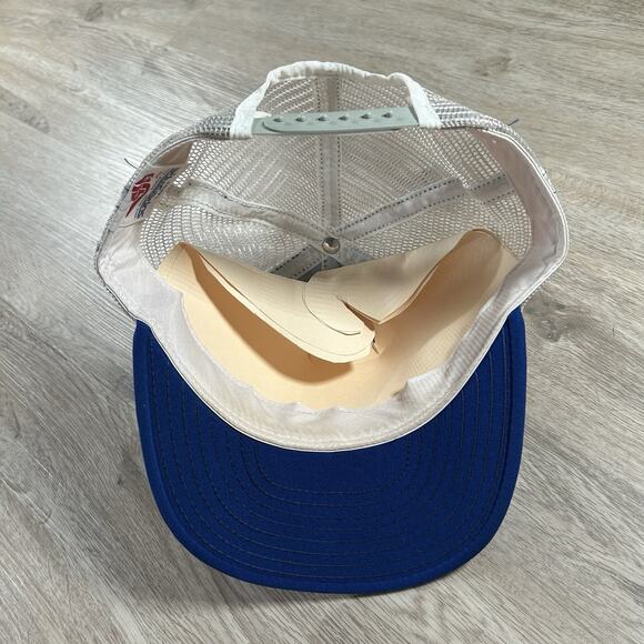 Vintage Georgetown Hoyas Snapback Hat College AJD Trucker Cap Blue Made in USA - Picture 3 of 8